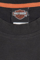 Harley Davidson Embroidered Logo Waffle Weave Muscle Shirt