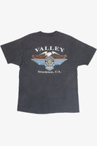 Vintage Harley Davidson Stockton, CA. Faded Pocket T-Shirt (1990s)