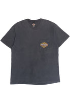 Vintage Harley Davidson Stockton, CA. Faded Pocket T-Shirt (1990s)