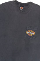 Vintage Harley Davidson Stockton, CA. Faded Pocket T-Shirt (1990s)