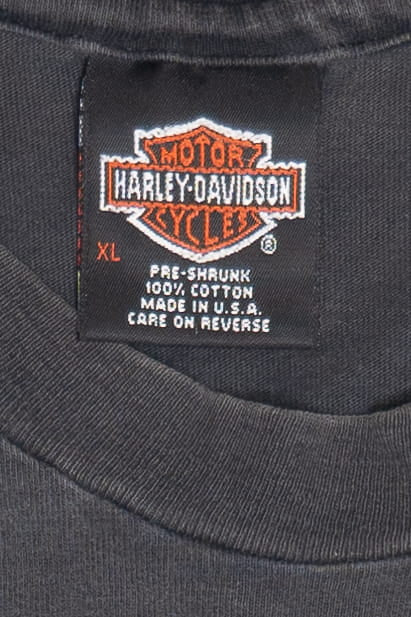 Vintage Harley Davidson Stockton, CA. Faded Pocket T-Shirt (1990s)