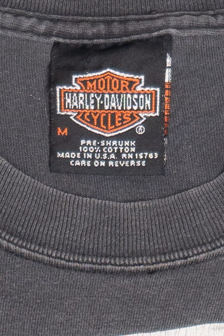 Vintage Harley Davidson "Don't Mess With U.S." "Cowboy Cutoff Sleeve T-Shirt (2000s)