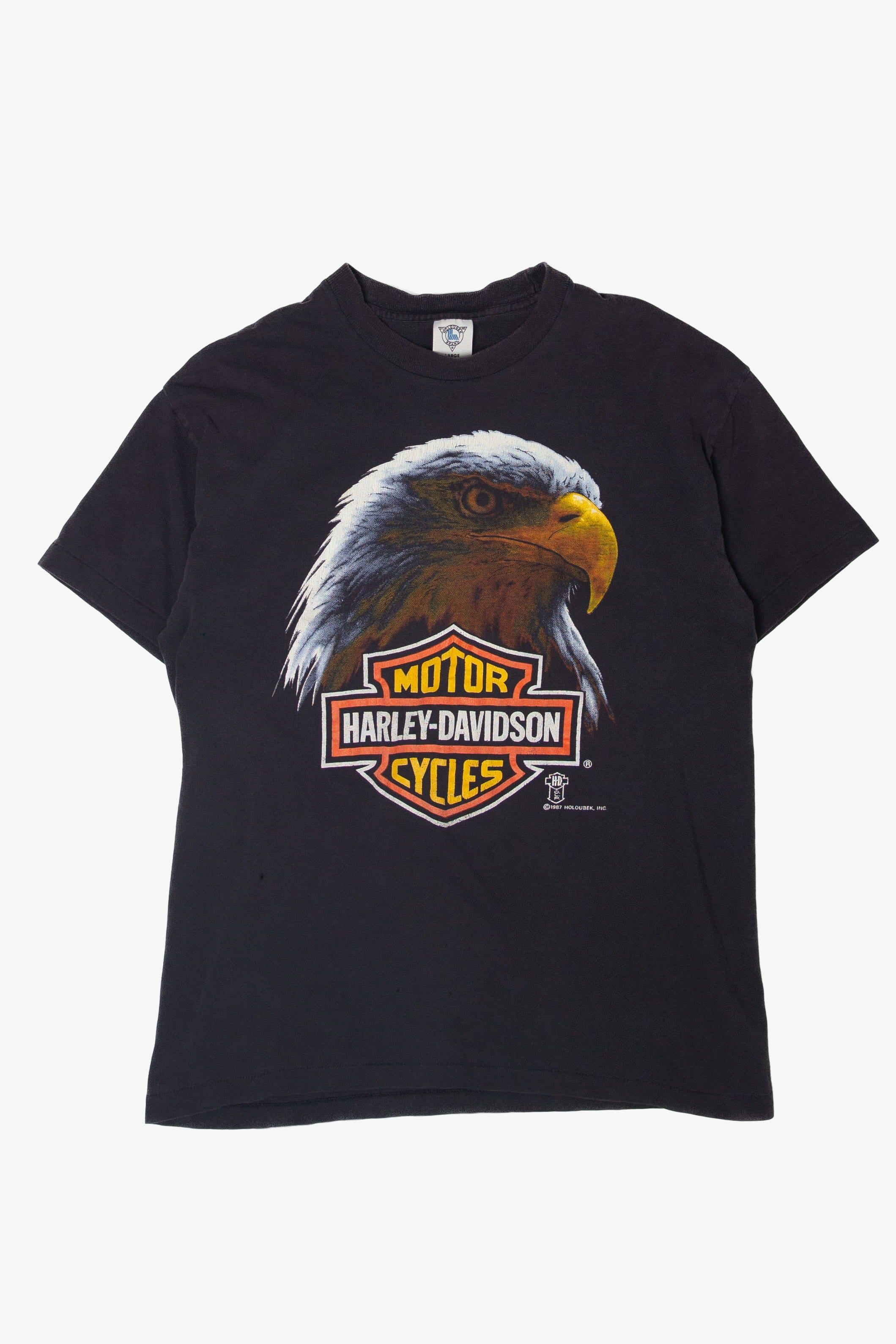 Vintage Lenter Cycle Harley Davidson T-Shirt (1980s)