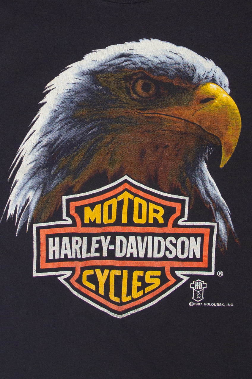 Vintage Lenter Cycle Harley Davidson T-Shirt (1980s)