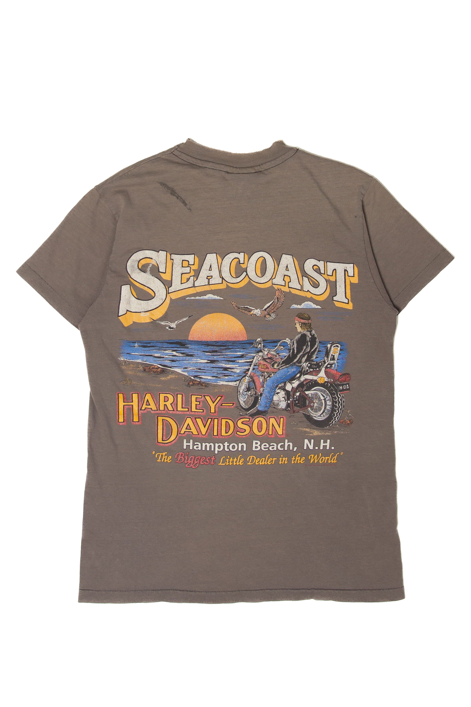 Vintage "Running With The Pack" Seacost Harley Davidson T-Shirt (1980s)