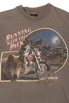 Vintage "Running With The Pack" Seacost Harley Davidson T-Shirt (1980s)