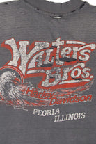Vintage Thrashed Real Steel Harley Davidson Cutoff Sleeves T-Shirt (1990s)