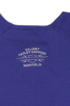 Blue Sleeve Slits Harley Davidson T-Shirt (2010s)