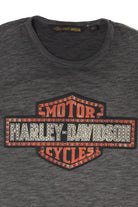Rhinestones Harley Davidson T-Shirt (2010s)