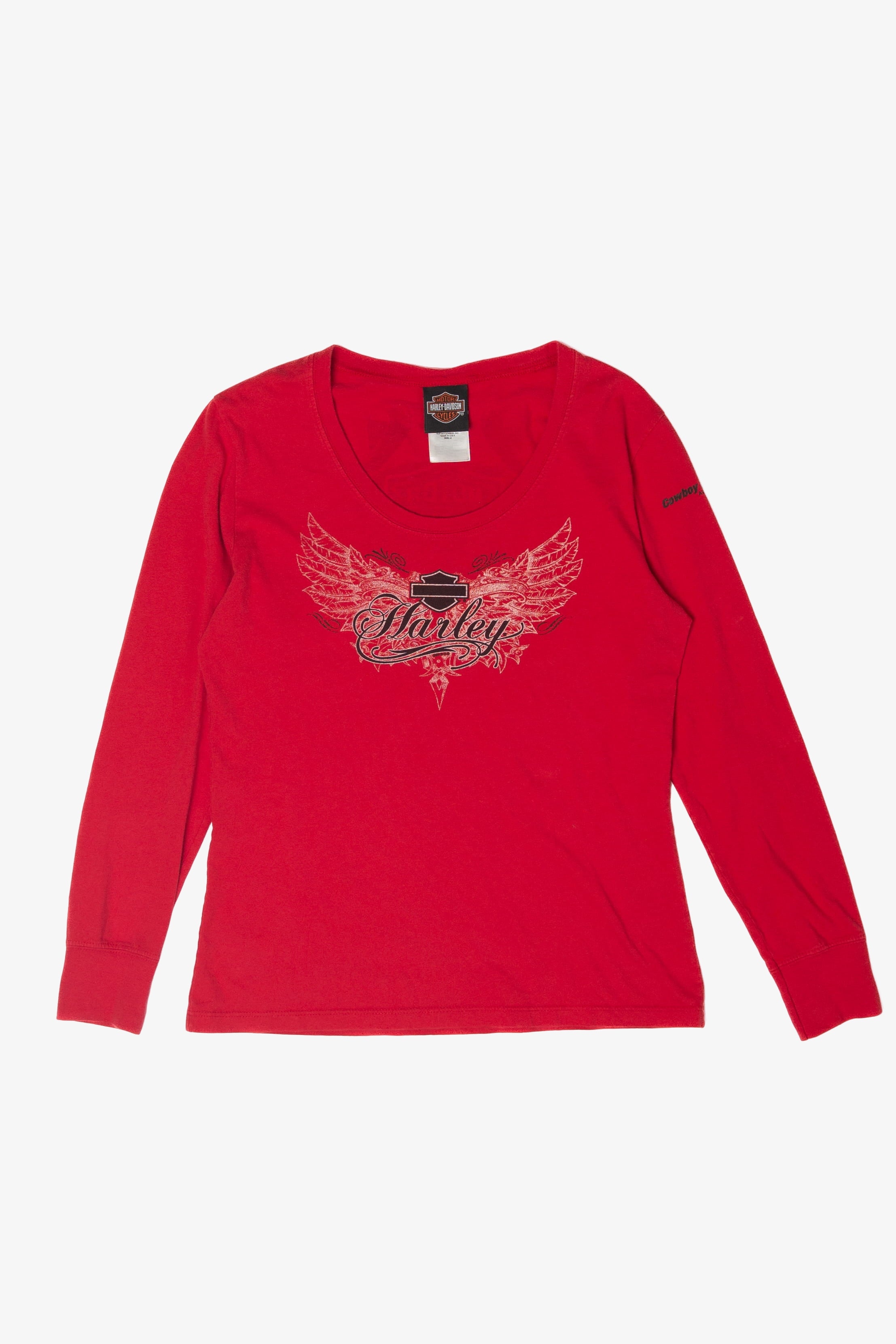 "Screw It Let's Ride" Long Sleeve Harley Davidson T-Shirt (2010s)