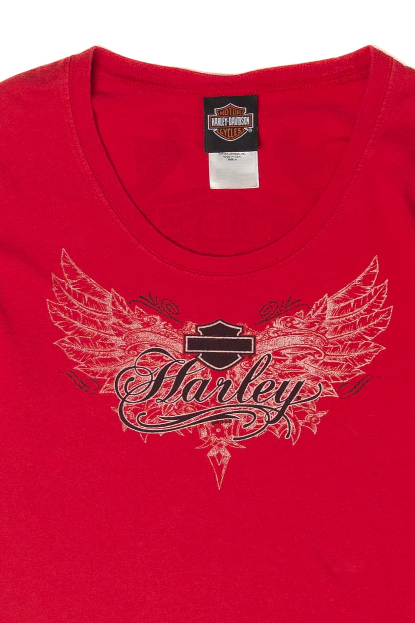 "Screw It Let's Ride" Long Sleeve Harley Davidson T-Shirt (2010s)