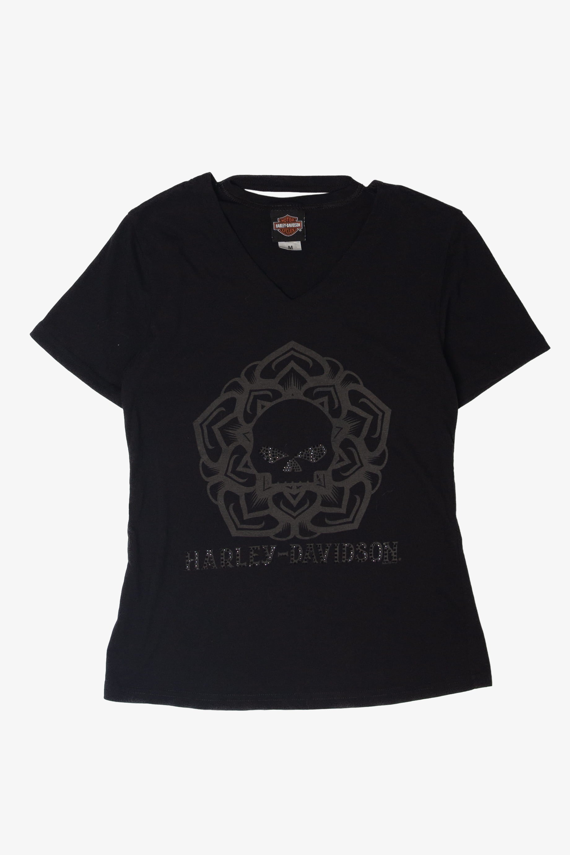 Rhinestones Beaumont Texas Harley Davidson T-Shirt (2010s)