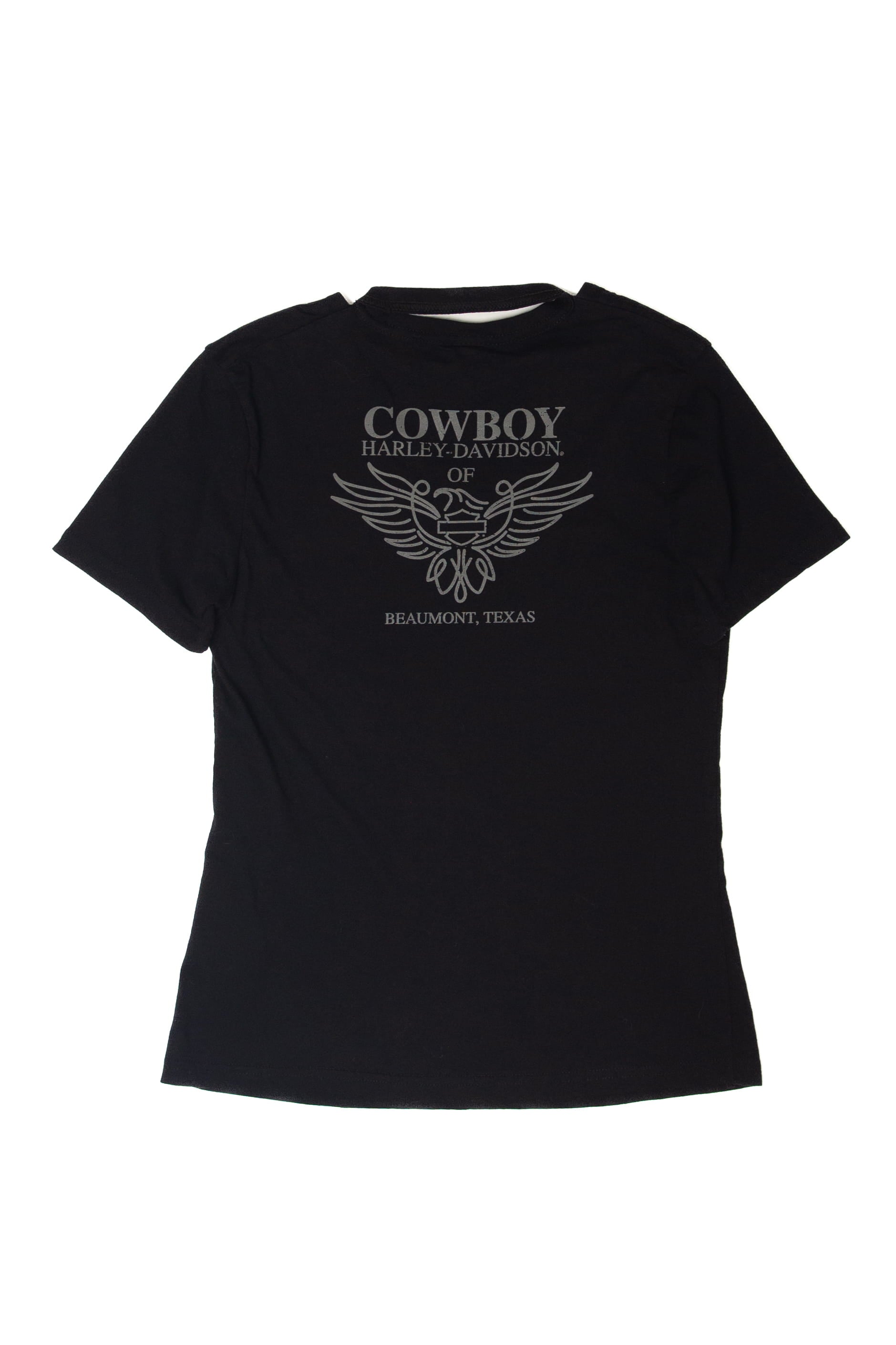 Rhinestones Beaumont Texas Harley Davidson T-Shirt (2010s)