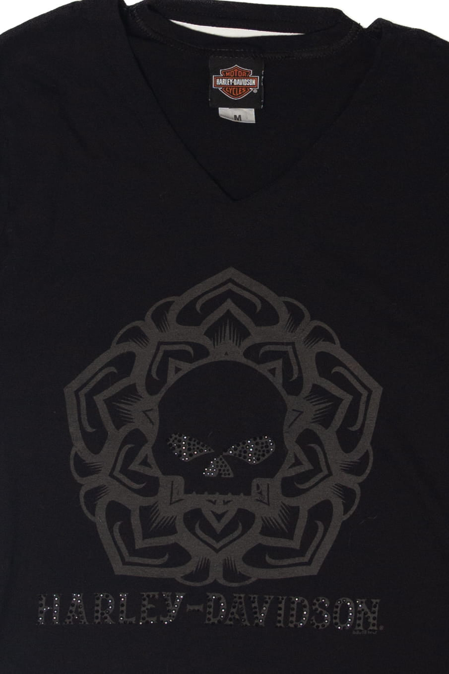 Rhinestones Beaumont Texas Harley Davidson T-Shirt (2010s)