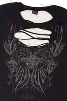 Open Front Back Slits Harley Davidson T-Shirt (2010s)