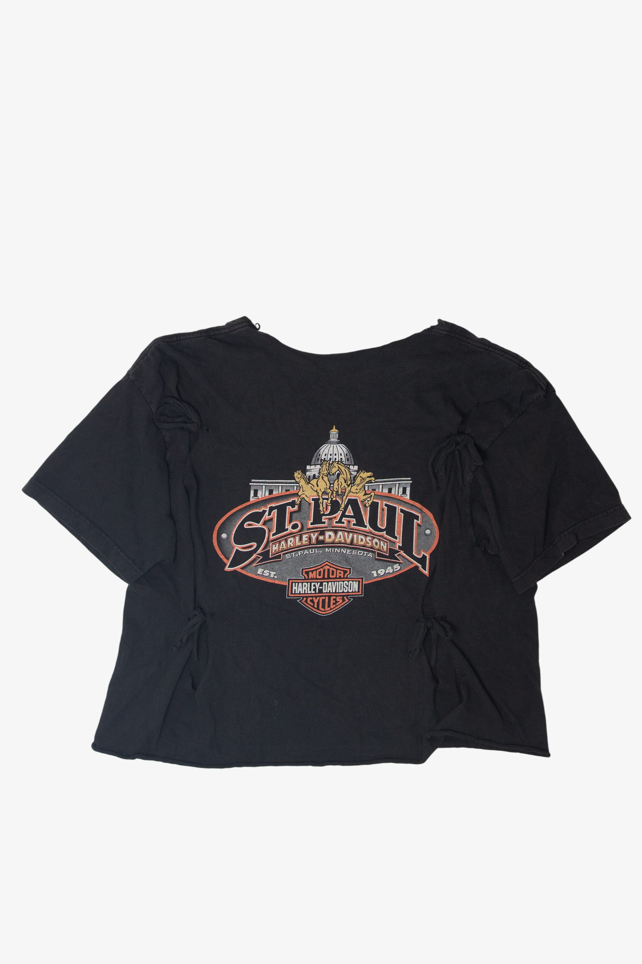 Cutoff Thrashed Tied St.Paul Minnesota Harley Davidson T-Shirt