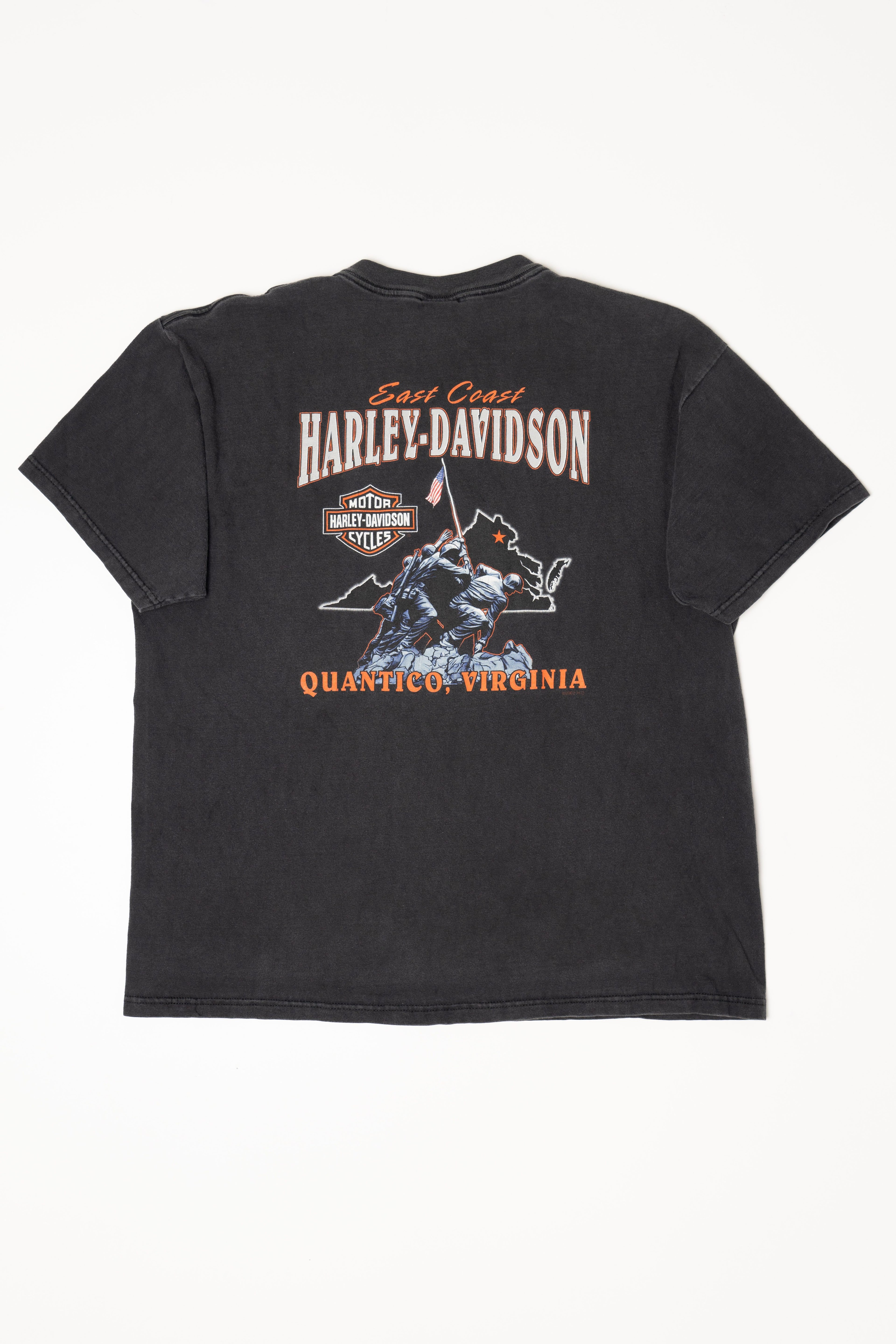 Quantico, Virginia East Coast Harley Davidson T-Shirt (2010s)