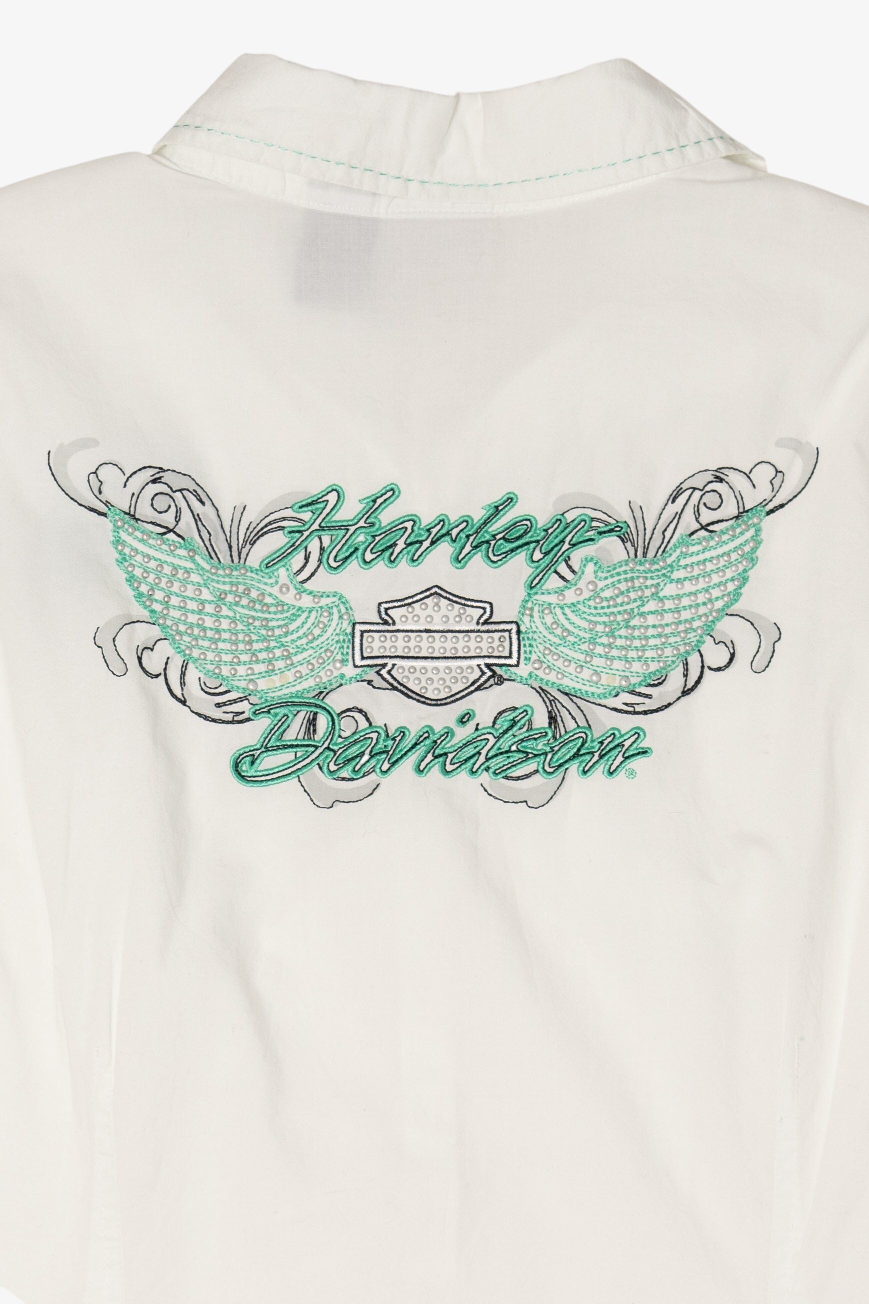 Vintage Button Up Harley Davidson T-Shirt
