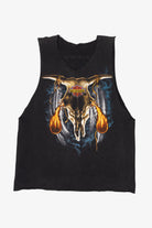 Vintage Crazy Ray's Road Tour 1991 Cutoff Sleeves Harley Davidson T-Shirt (1990s)