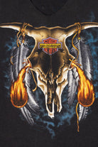 Vintage Crazy Ray's Road Tour 1991 Cutoff Sleeves Harley Davidson T-Shirt (1990s)