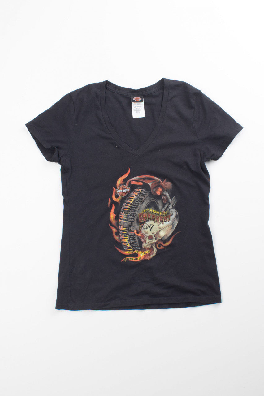 Ozarks Harley Davidson Woman's Tee