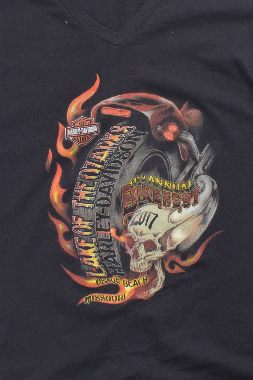 Ozarks Harley Davidson Woman's Tee