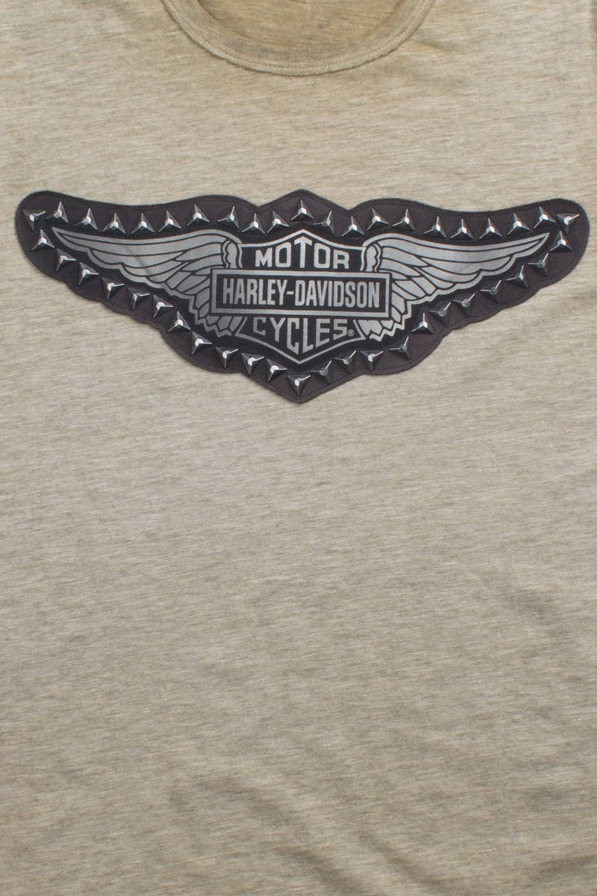 Woman's Cut Studded Harley Davidson Tee