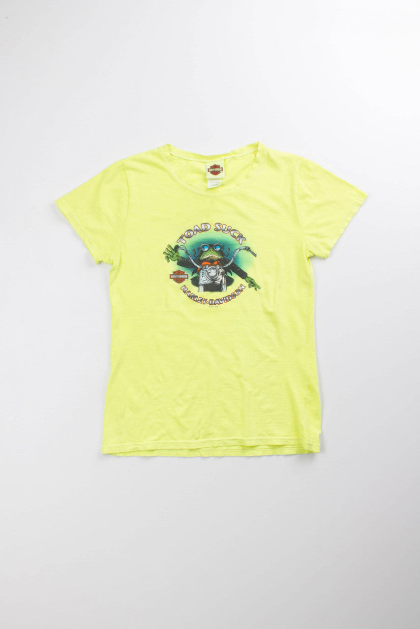 Woman's Cut Toad Suck Harley Davidson Tee