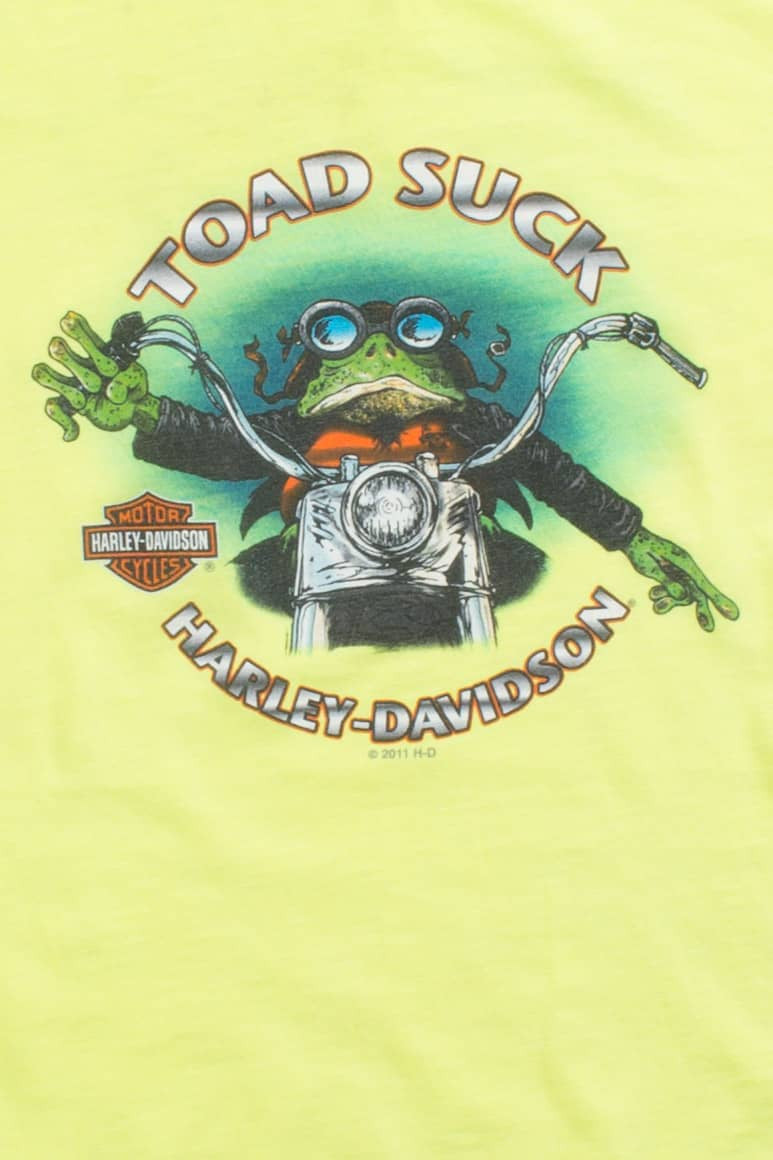 Woman's Cut Toad Suck Harley Davidson Tee