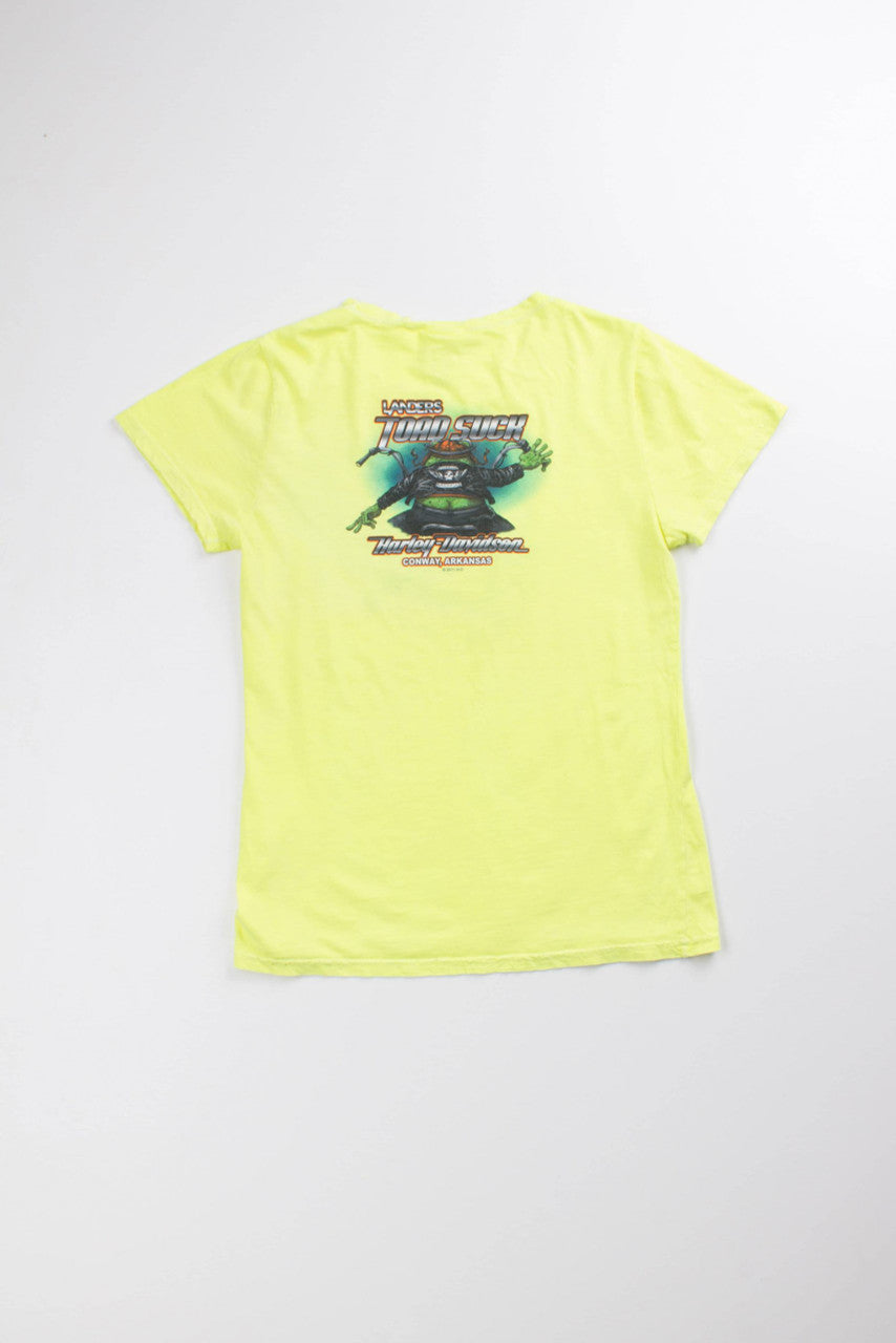 Woman's Cut Toad Suck Harley Davidson Tee