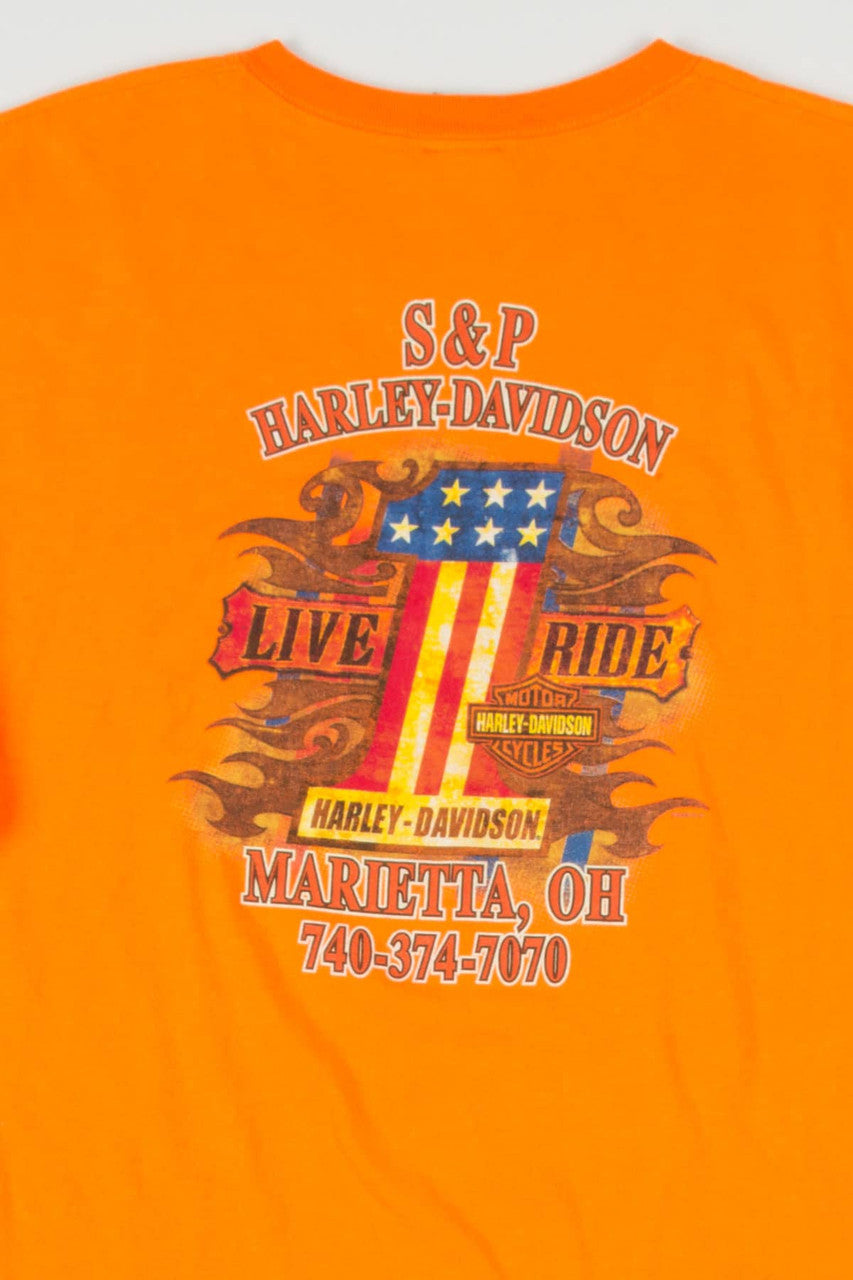 Neon Marietta Harley Davidson T-Shirt