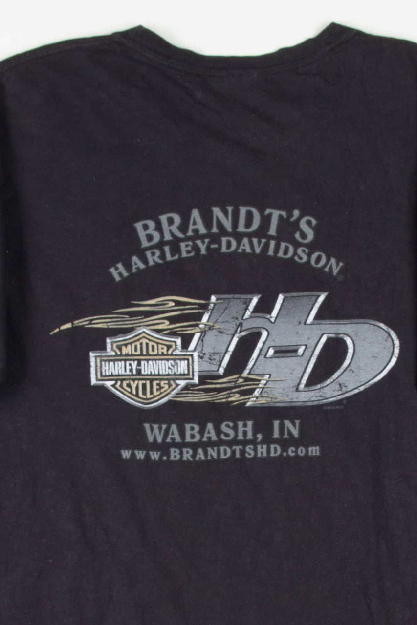 Winged Emblem Wabash Harley Davidson T-Shirt