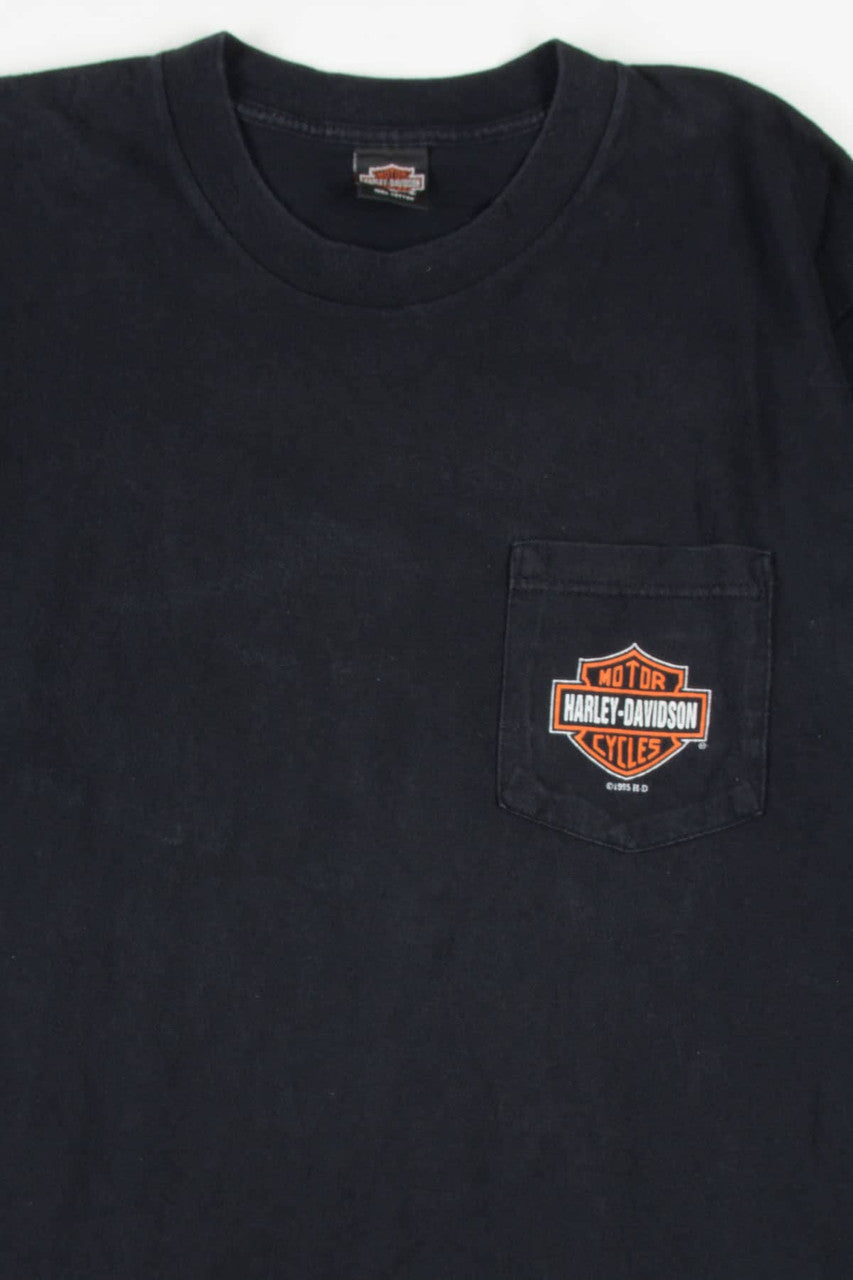 Pontiac-Waterford Harley Davidson T-Shirt (1990s)