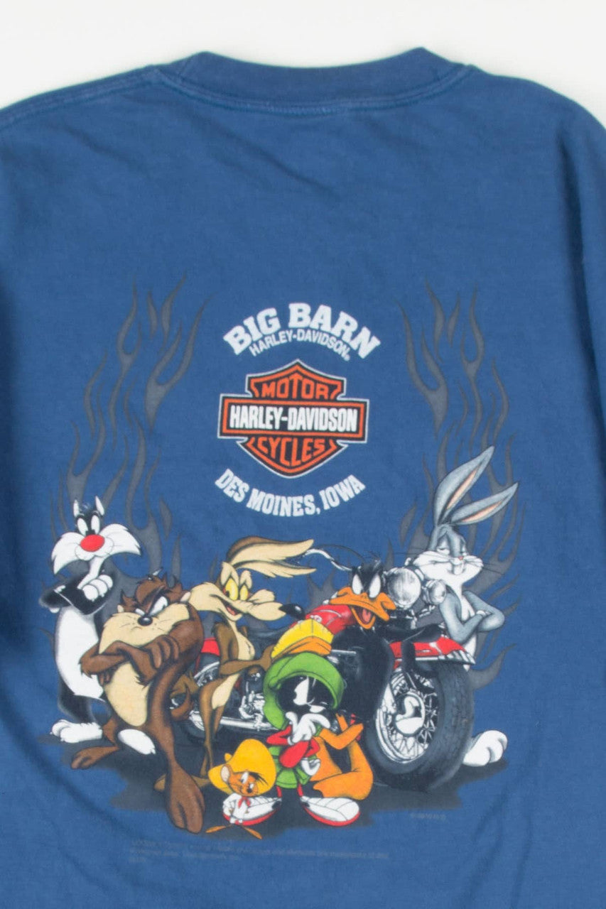 Looney Tunes Des Moines Harley Davidson T-Shirt