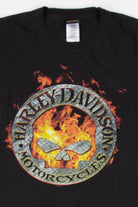 Bert's Black Widow Harley Davidson T-Shirt