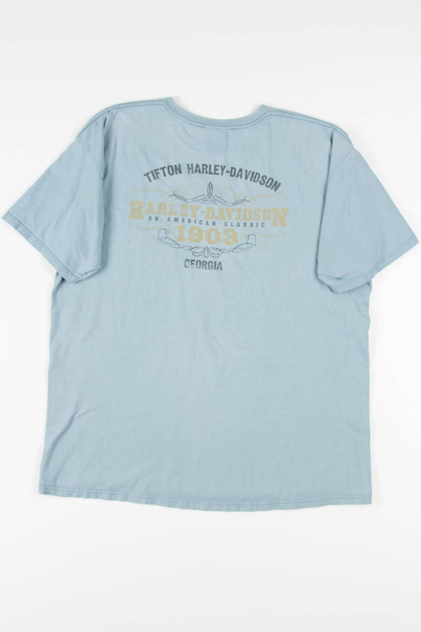 Dusty Blue Tifton Harley Davidson T-Shirt
