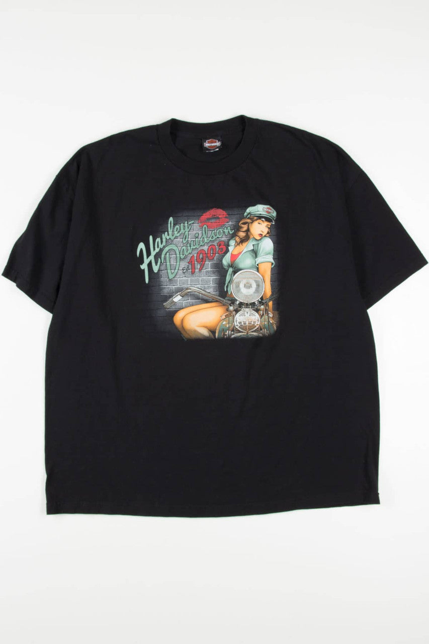 Wisconsin Pin-Up Harley Davidson T-Shirt