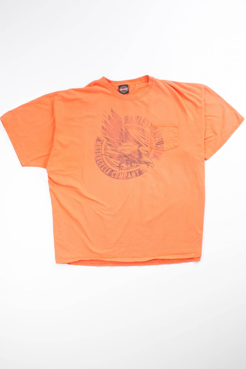 Harley Orange Eagle T-Shirt