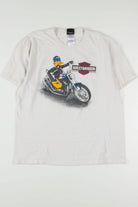 Daffy Duck Black Wolf Harley Davidson T-Shirt