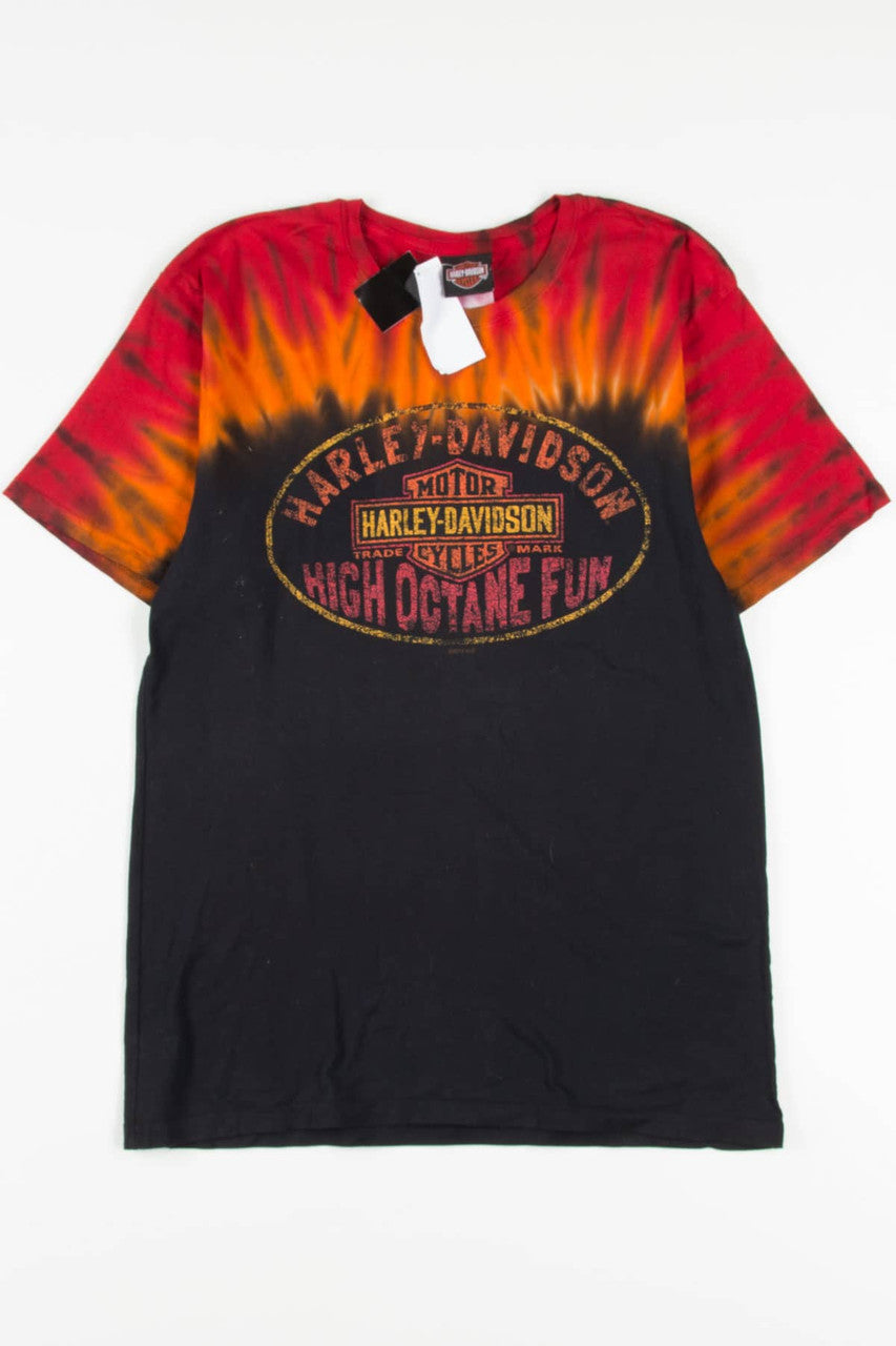 Deadstock Tie Dye Rossiter's Harley Davidson T-Shirt