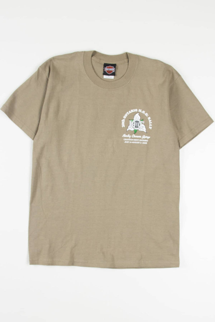 2008 Ontario H.O.G. Rally Harley Davidson T-Shirt