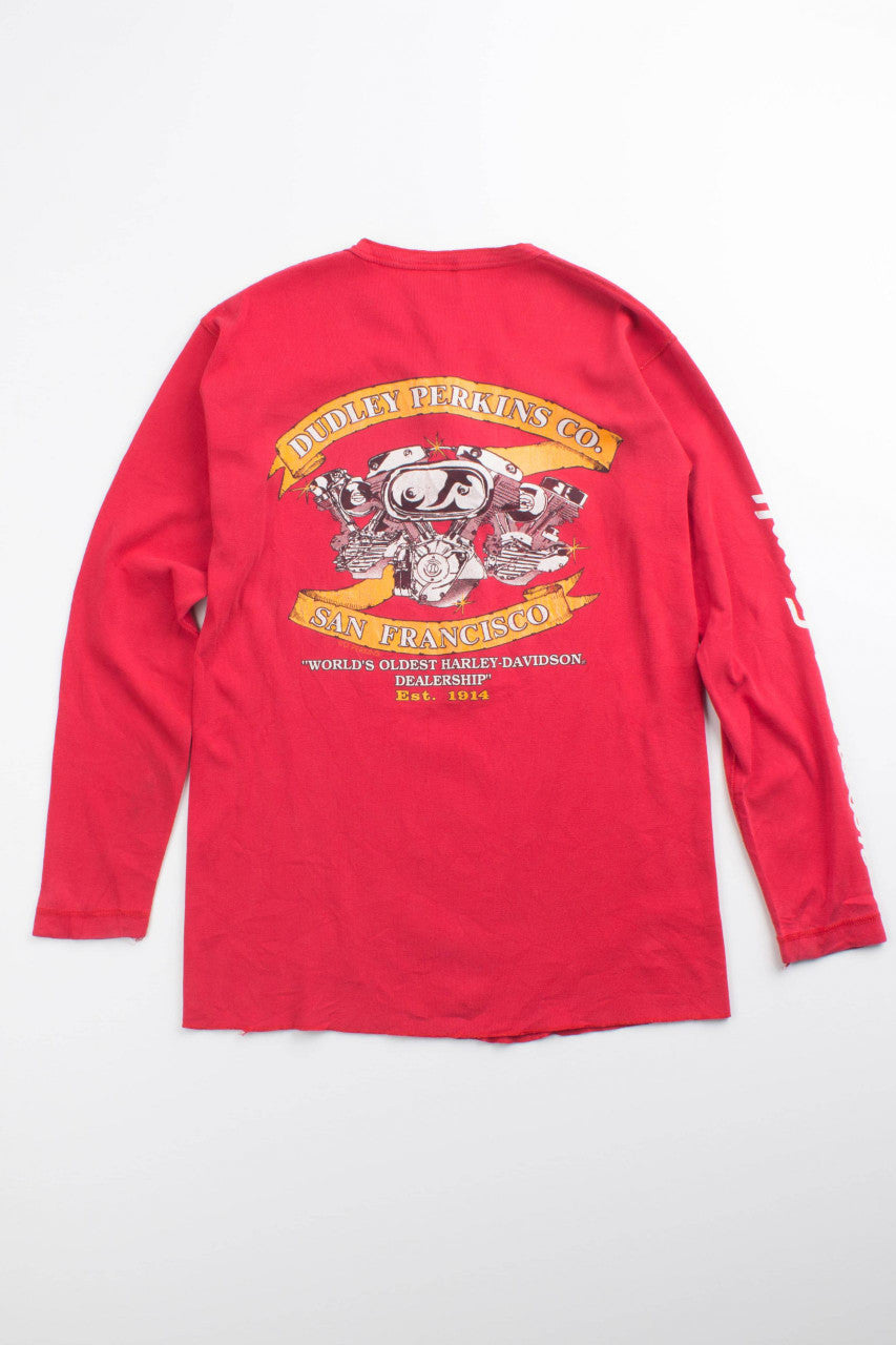 Dudley Perkins Co. SF Harley Davidson Henley – Ragstock