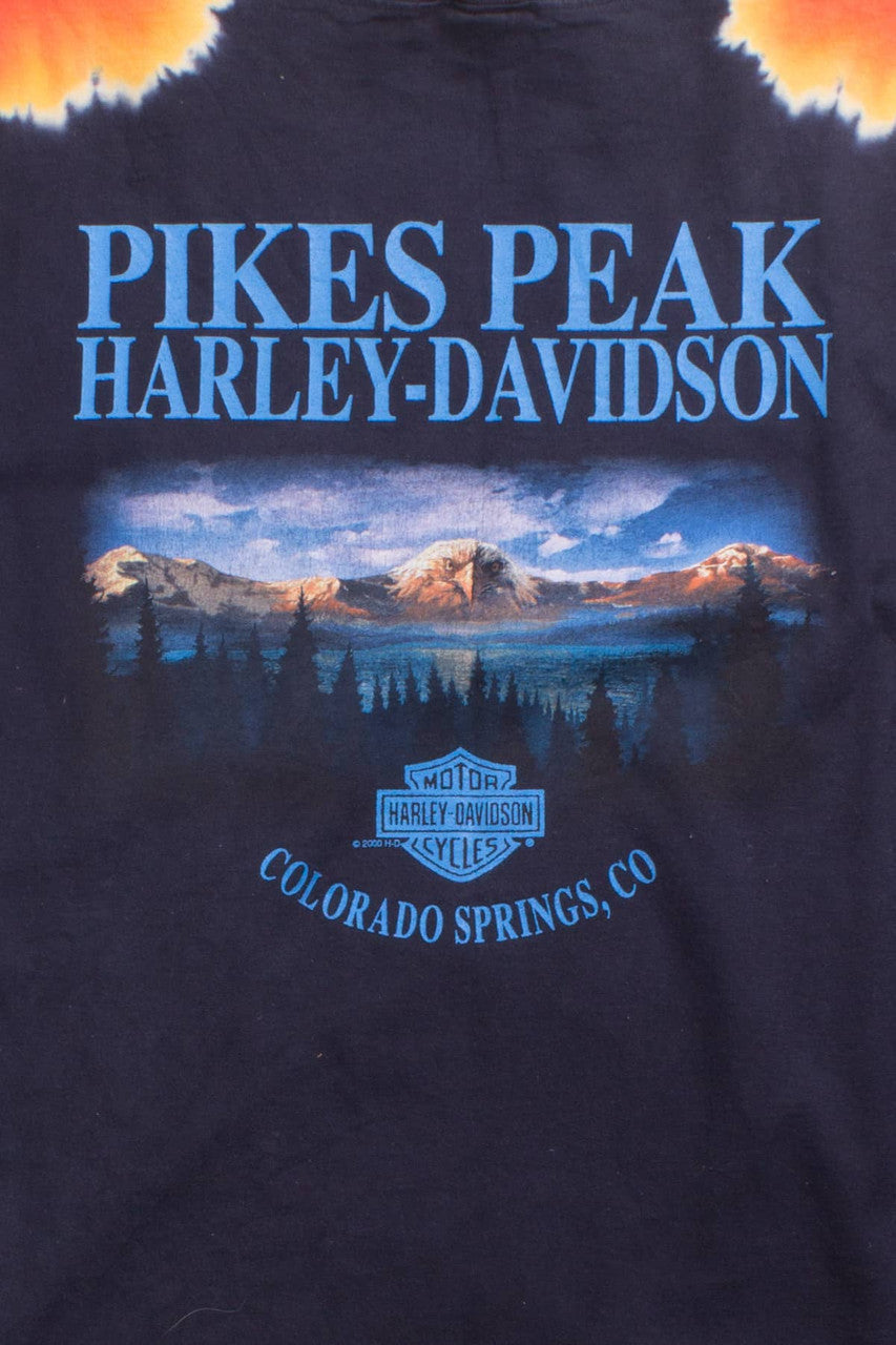 Harley Davidson Tie Dye Cutoff T-Shirt