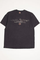 Cedar River Iowa Harley-Davidson T-Shirt (2000s)