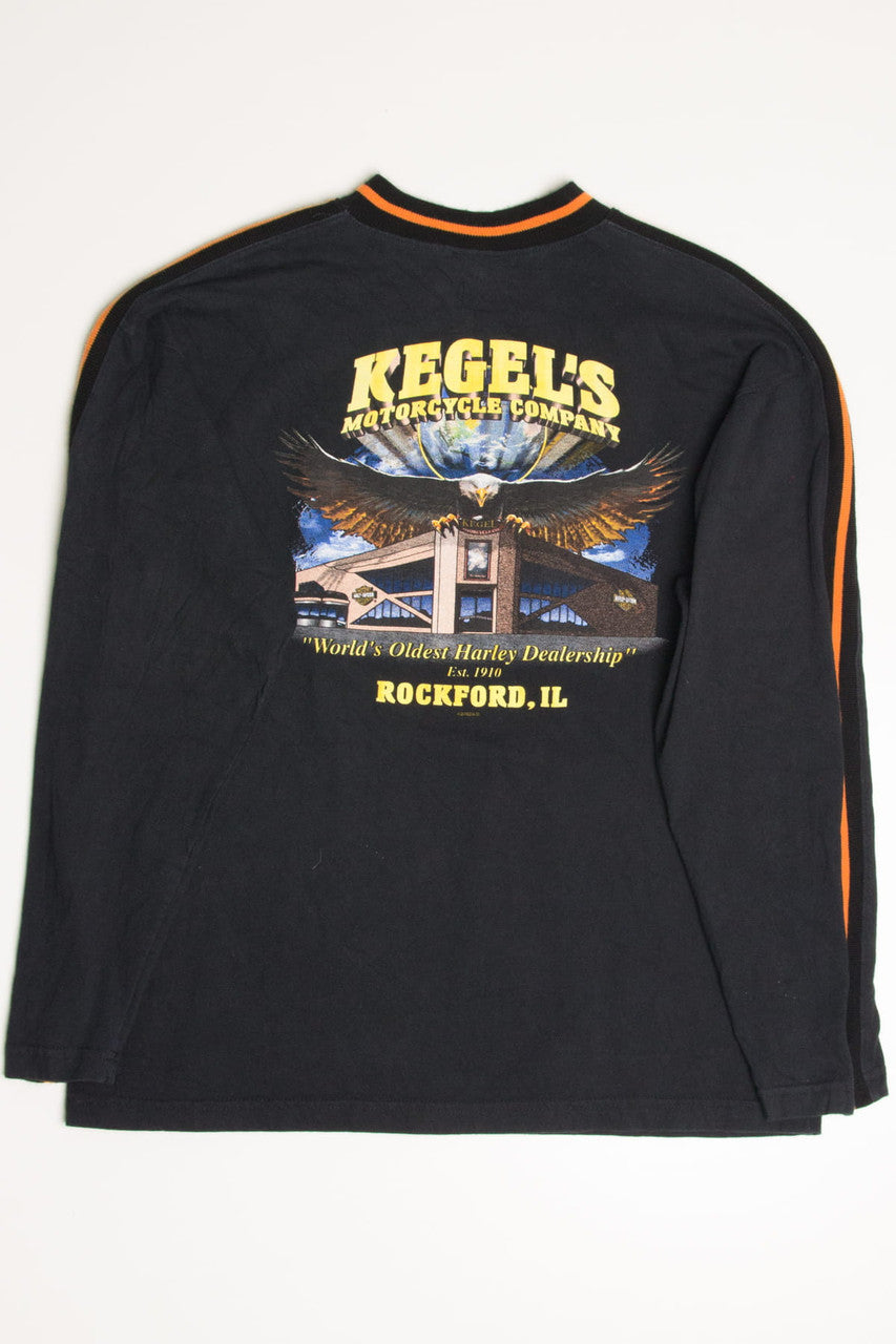 Kegel's Rockford Knit Stripe Harley-Davidson T-Shirt (2000s)