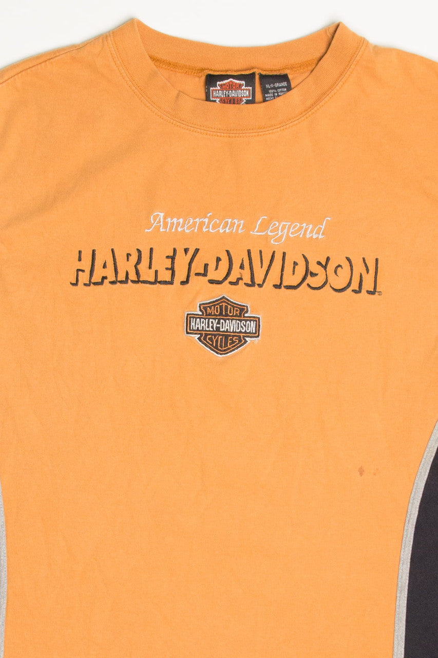 Embroidered Harley-Davidson Sleeveless T-Shirt