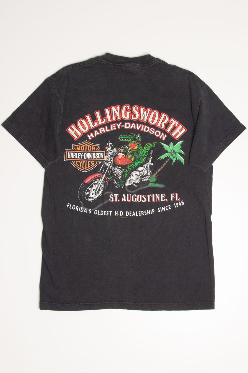 Hollingsworth Florida Riding Gator Harley-Davidson T-Shirt (2000s)