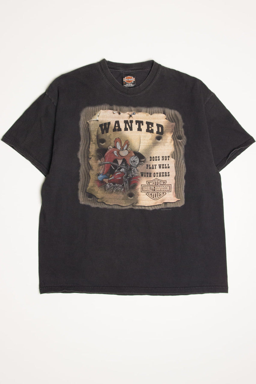 Does Not Play Well Looney Tunes Harley-Davidson T-Shirt (2000s)