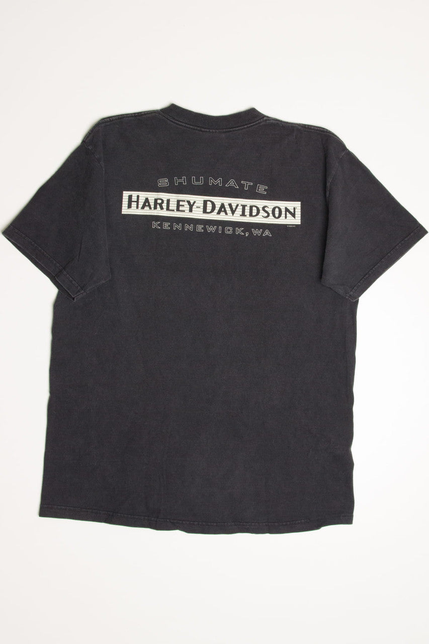 Midnight Howl Kennewick Washington Harley-Davidson T-Shirt (2000s)