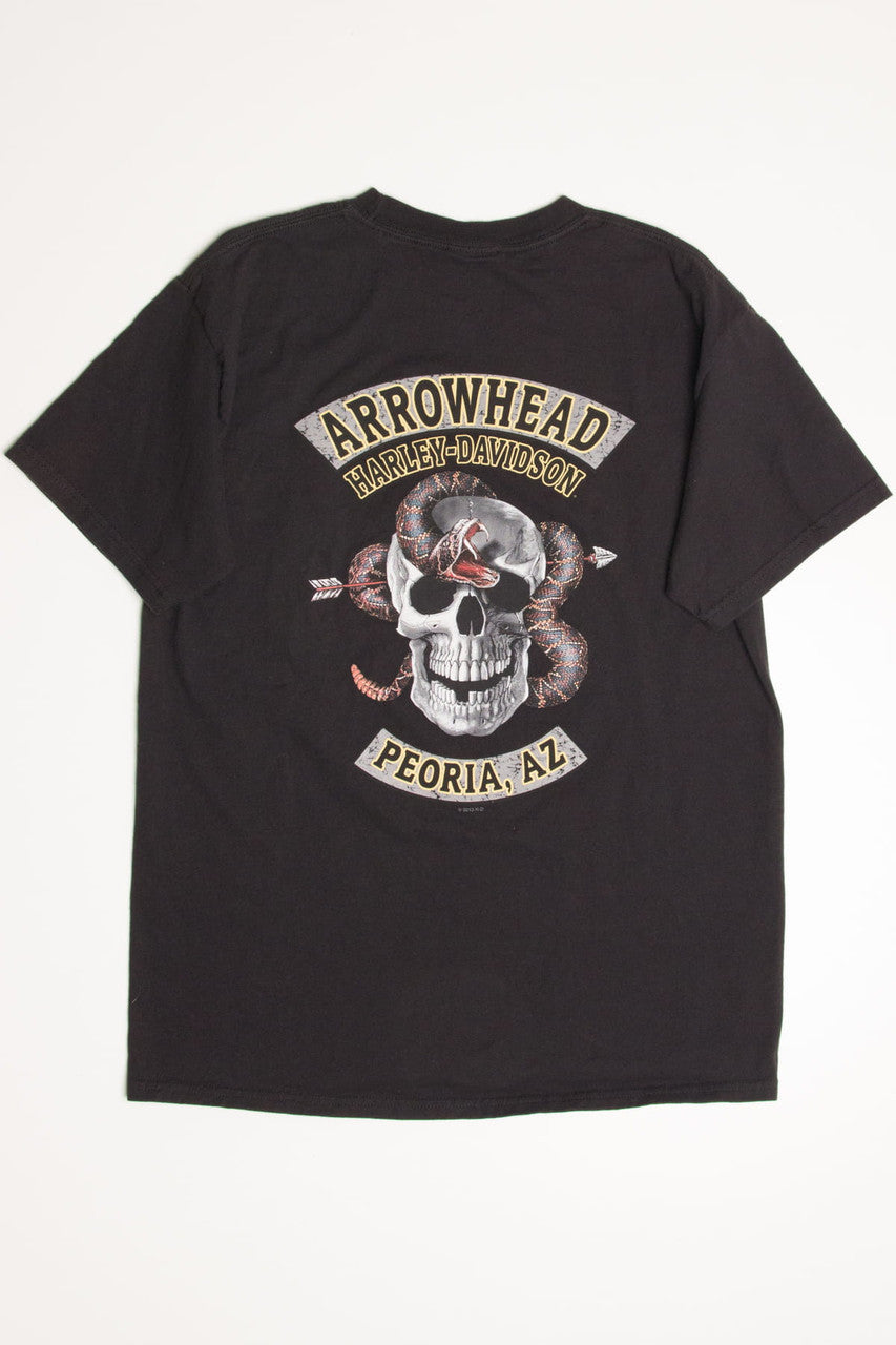 Rattlesnake & Skull Arrowhead Arizona Harley-Davidson T-Shirt